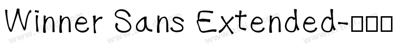 Winner Sans Extended字体转换